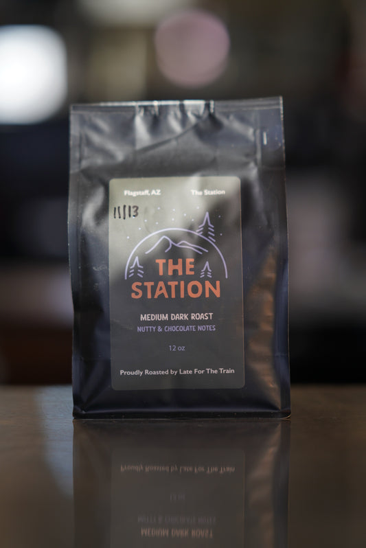 The Station Medium Dark Roast Espresso Blend Coffee 12oz